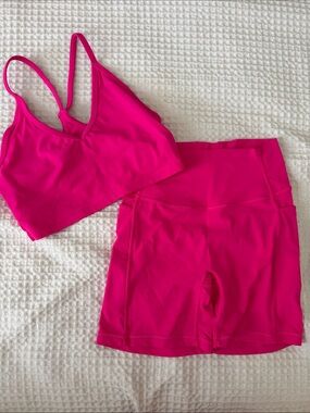 Paragon Fitwear Hot Pink Women's Shorts Set